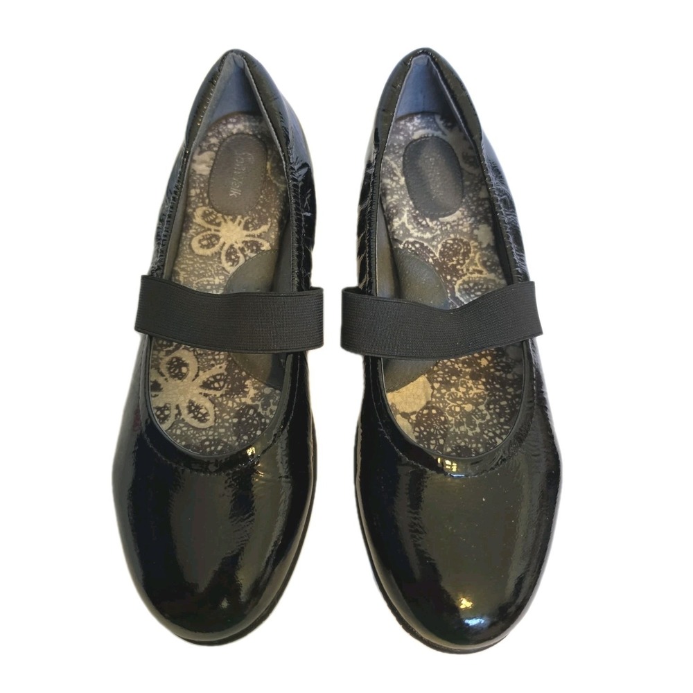 SoftWalk High Point Black Patent Leather Mary Jane Shoes US 9.5